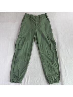 Cargo Jogger Pants Military Utility Abercrombie Green Small Fits Like 26X27